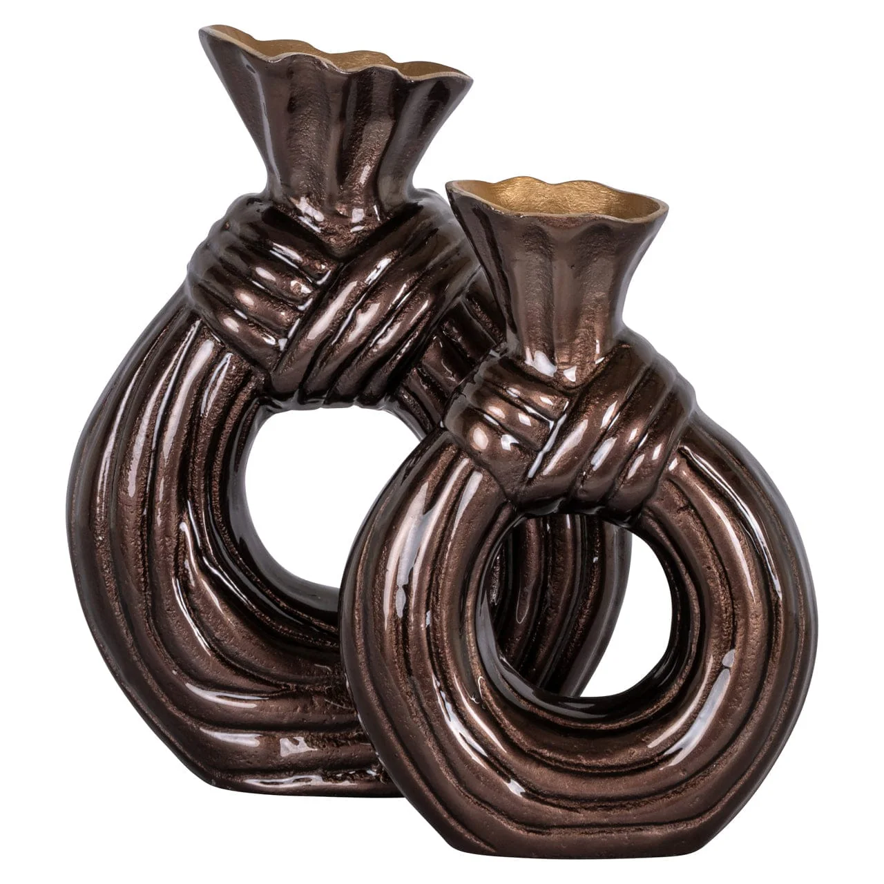Vase Suen dark brown small - Image 5