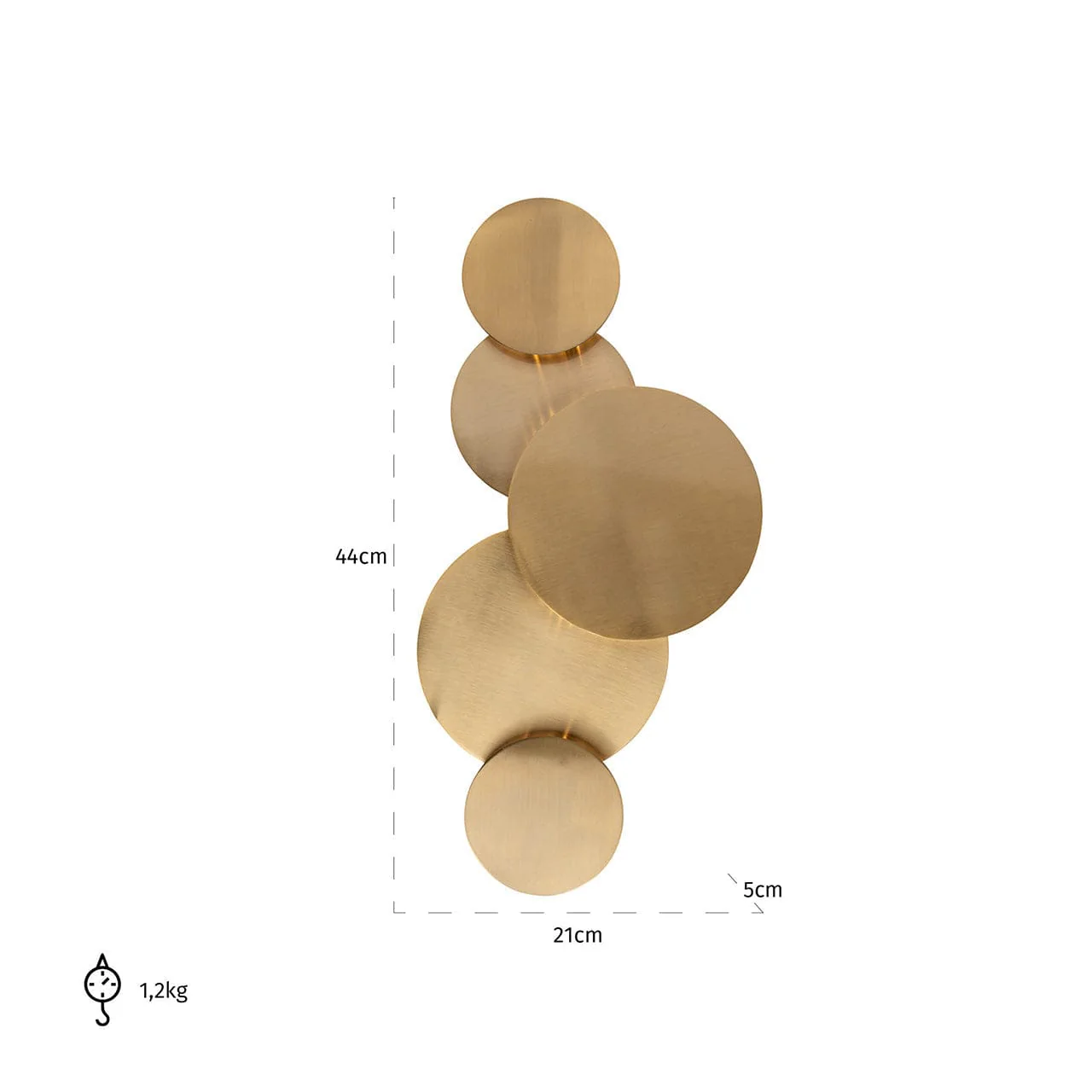 Wall lamp Collin brushed gold - Image 2