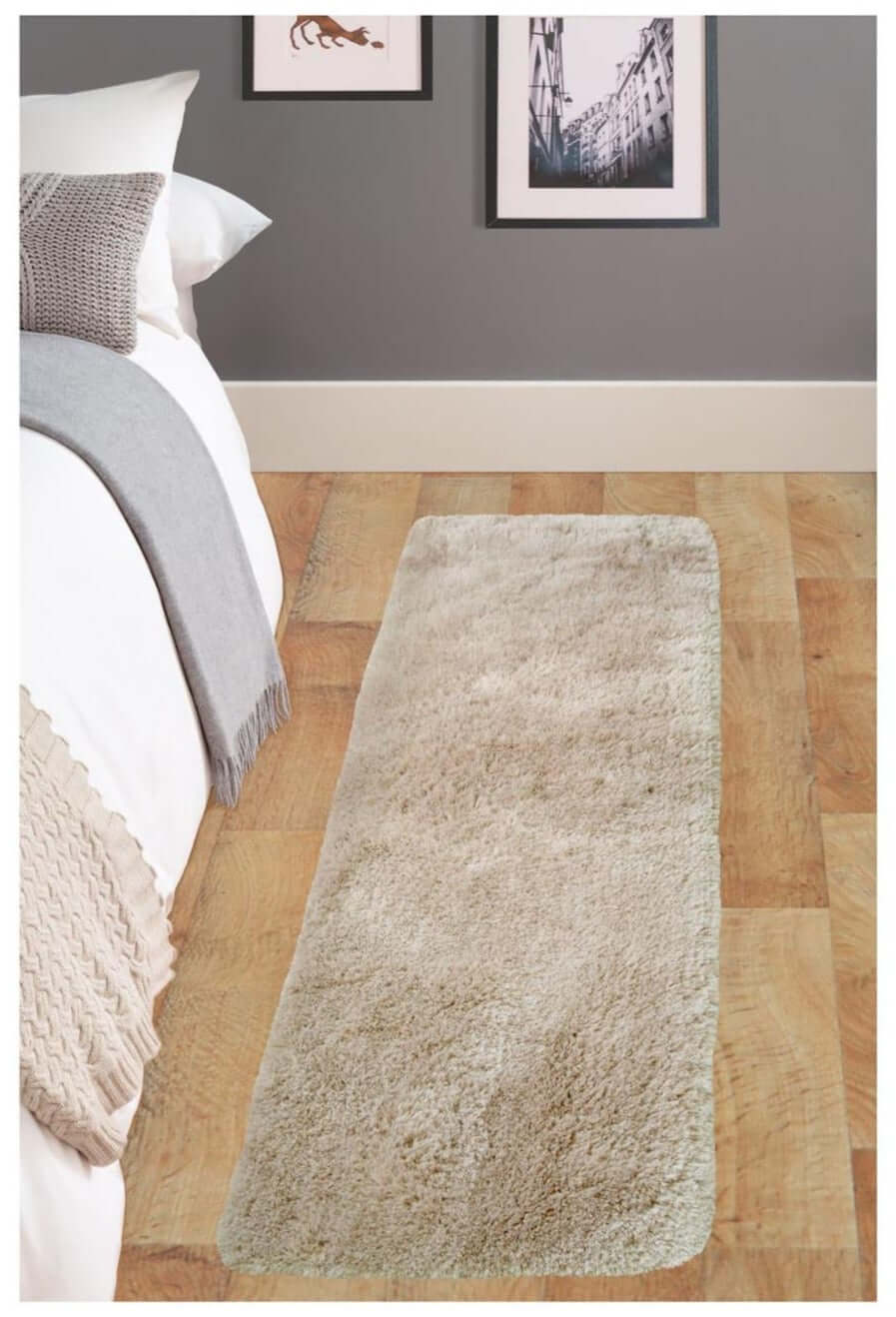 Soft Washable Beige Shaggy Rug | SA-02 - Image 12