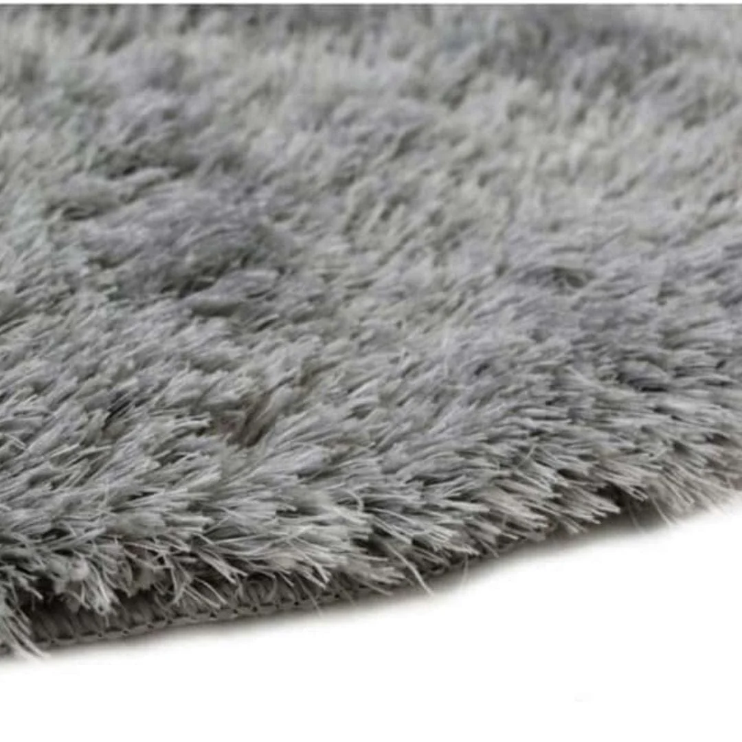 Soft Washable Grey Shaggy Rug | SA-04 - Image 12