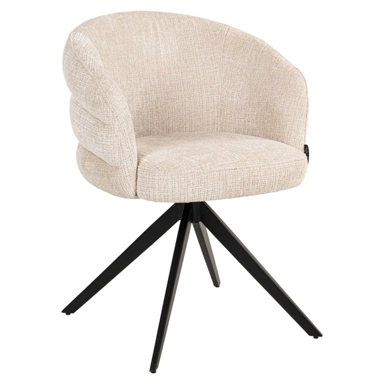 Swivel chair Serenity beige chenille fire retardant (Niagara 902 beige Chenille) - Image 2