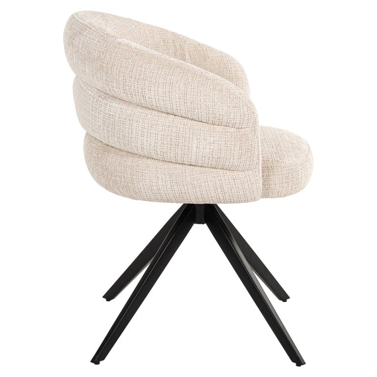 Swivel chair Serenity beige chenille fire retardant (Niagara 902 beige Chenille) - Image 3