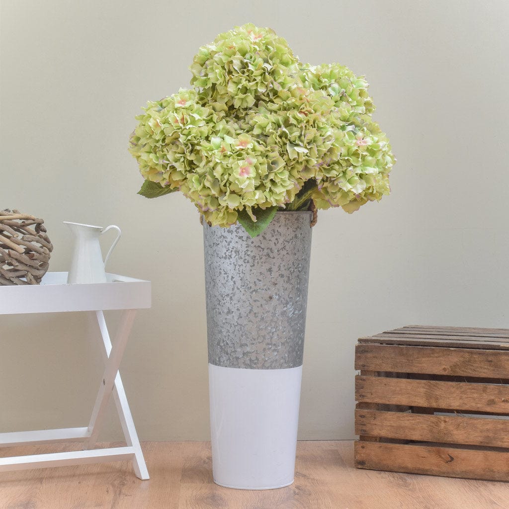 SF Hydrangea Large Green/Pink HY 101cm - Image 2