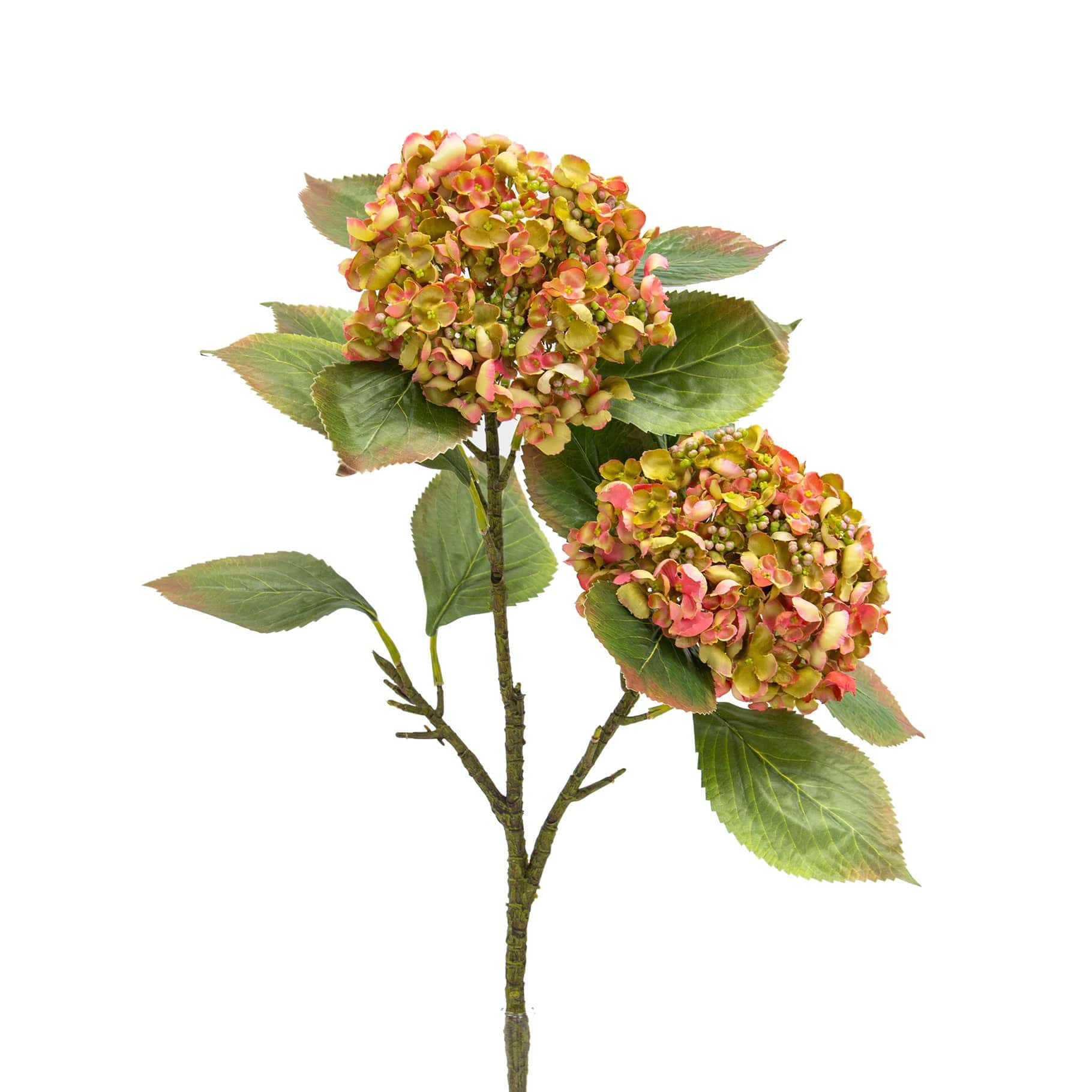 SF Hydrangea Pink/Grn 80cm - Image 3