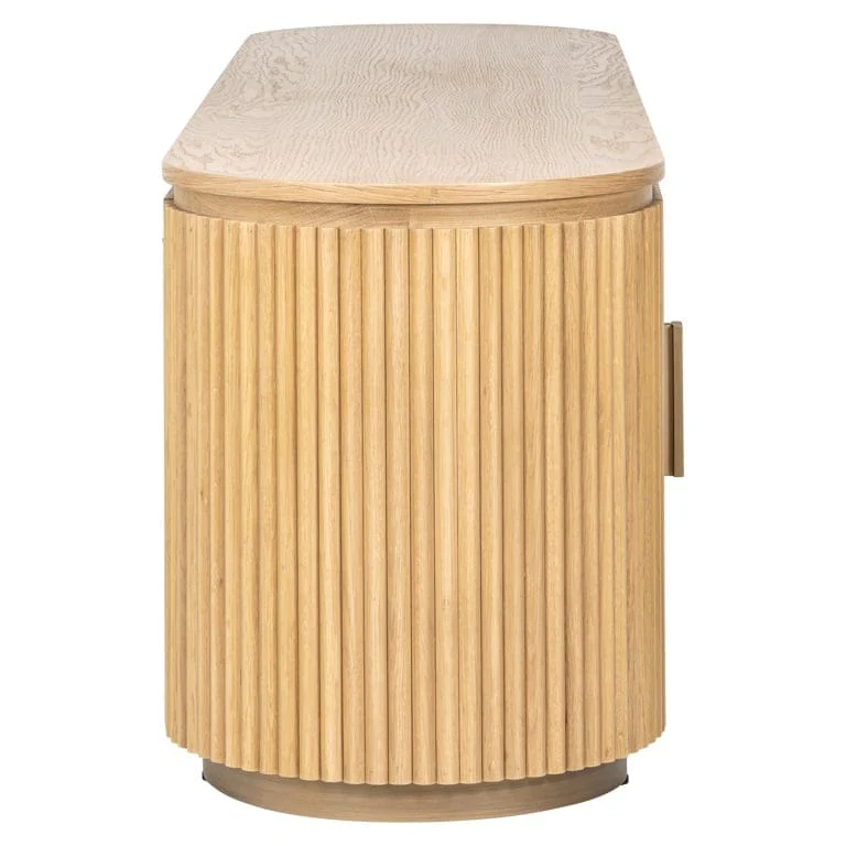 TV cabinet Belfort 4-doors (Natural oak) OUTLET - Image 3