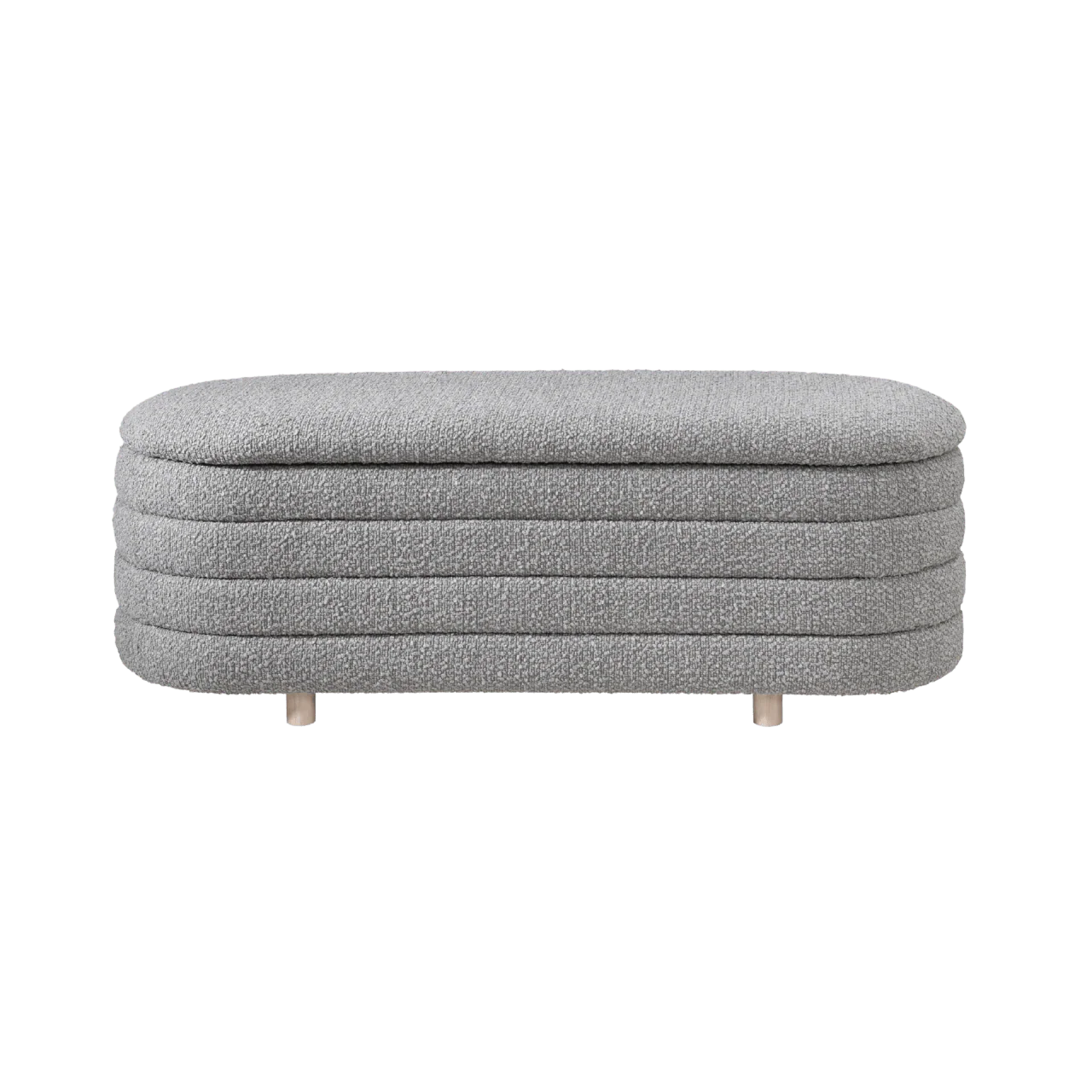 Ripple Storage Oval Ottoman - Image 3
