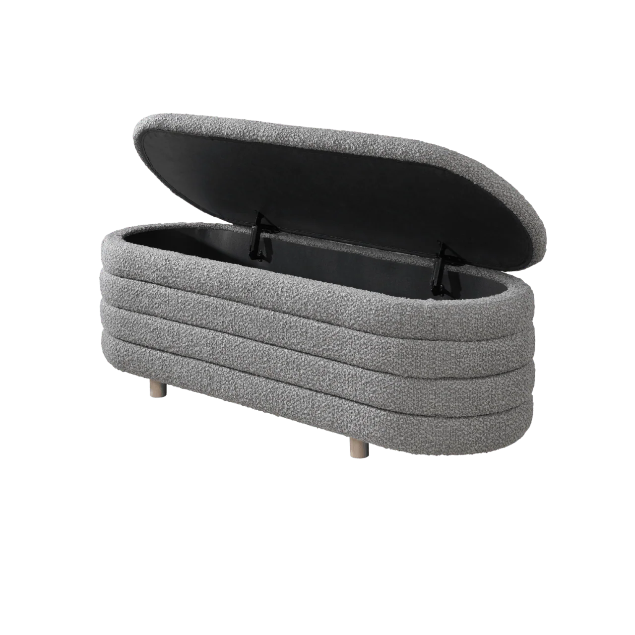 Ripple Storage Oval Ottoman - Image 5