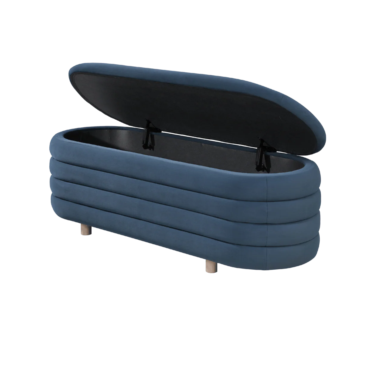 Ripple Storage Oval Ottoman - Image 9