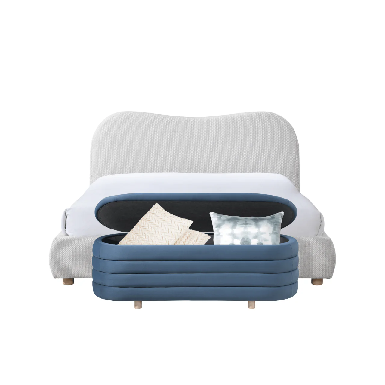 Wave Bed In Natural Weave - Image 11
