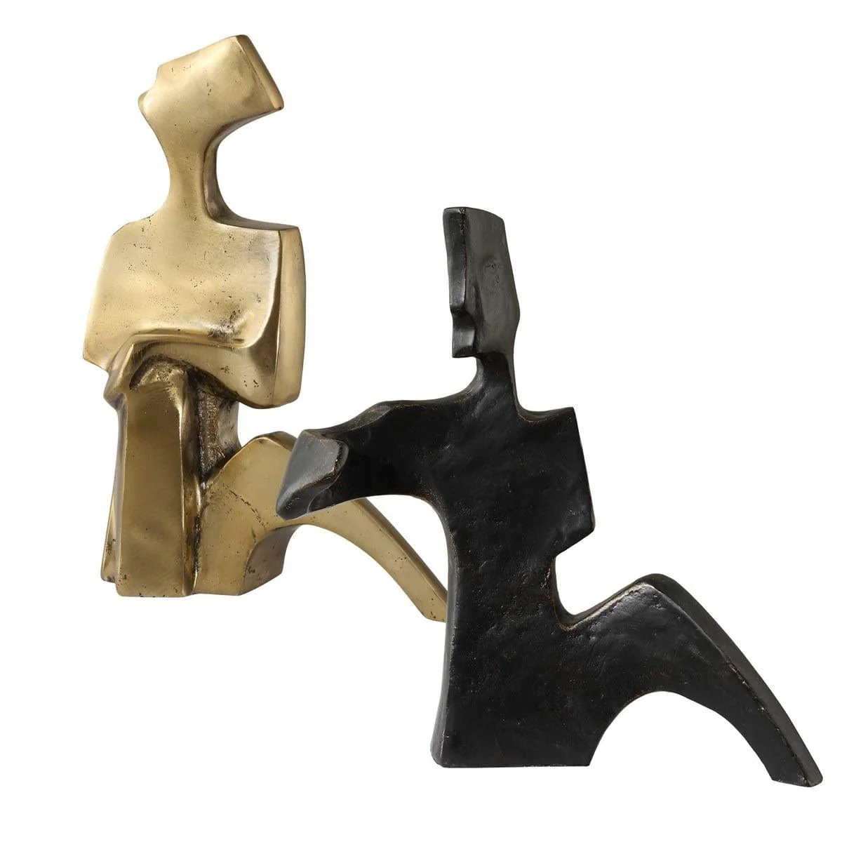 Uttermost Affection Bronze Gold Sculpture, Set of 2 - Image 4