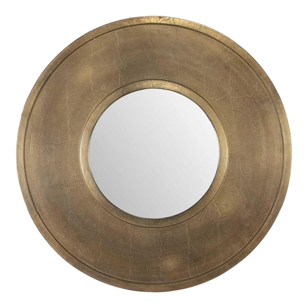 Uttermost Axel Round Brass Mirror - Image 4