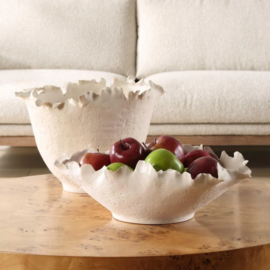 Uttermost Blossom Short Off-white Bowl - Image 3