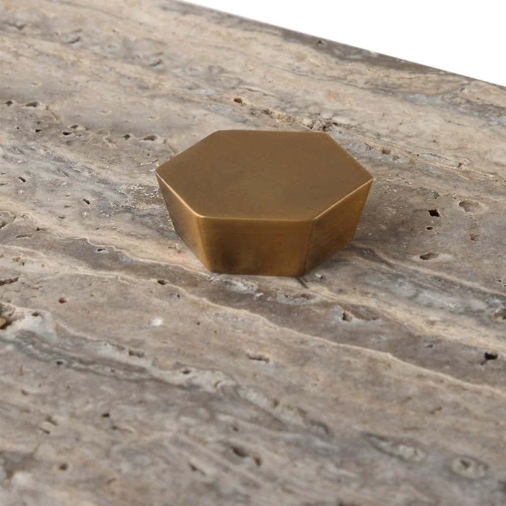 Uttermost Griseus Travertine Stone Box - Image 7