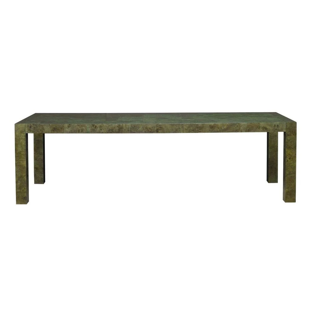 Black Label Ingrain Extension Dining Table in Olive 213 - 264cm - Image 3
