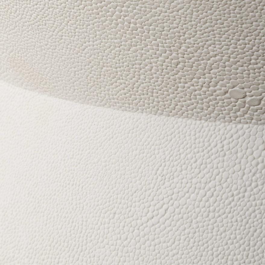 Uttermost Luxe White Shagreen Round Box - Image 3