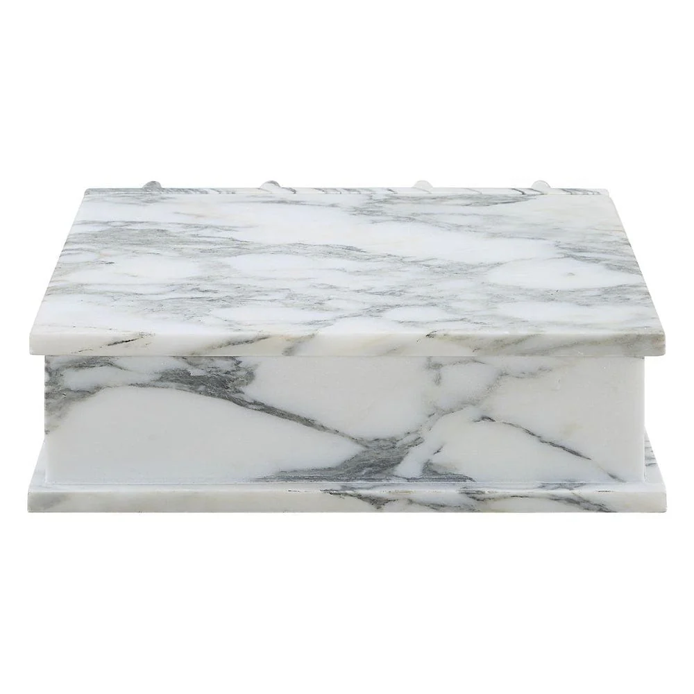 Black Label Novel Box in Arabescato Marble Large - Image 7