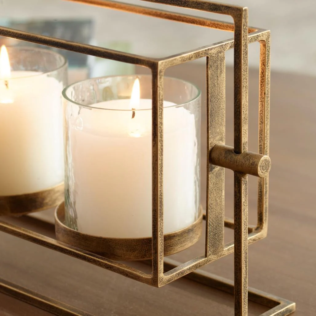 Uttermost Wenman Gold Triple Candleholder - Image 4