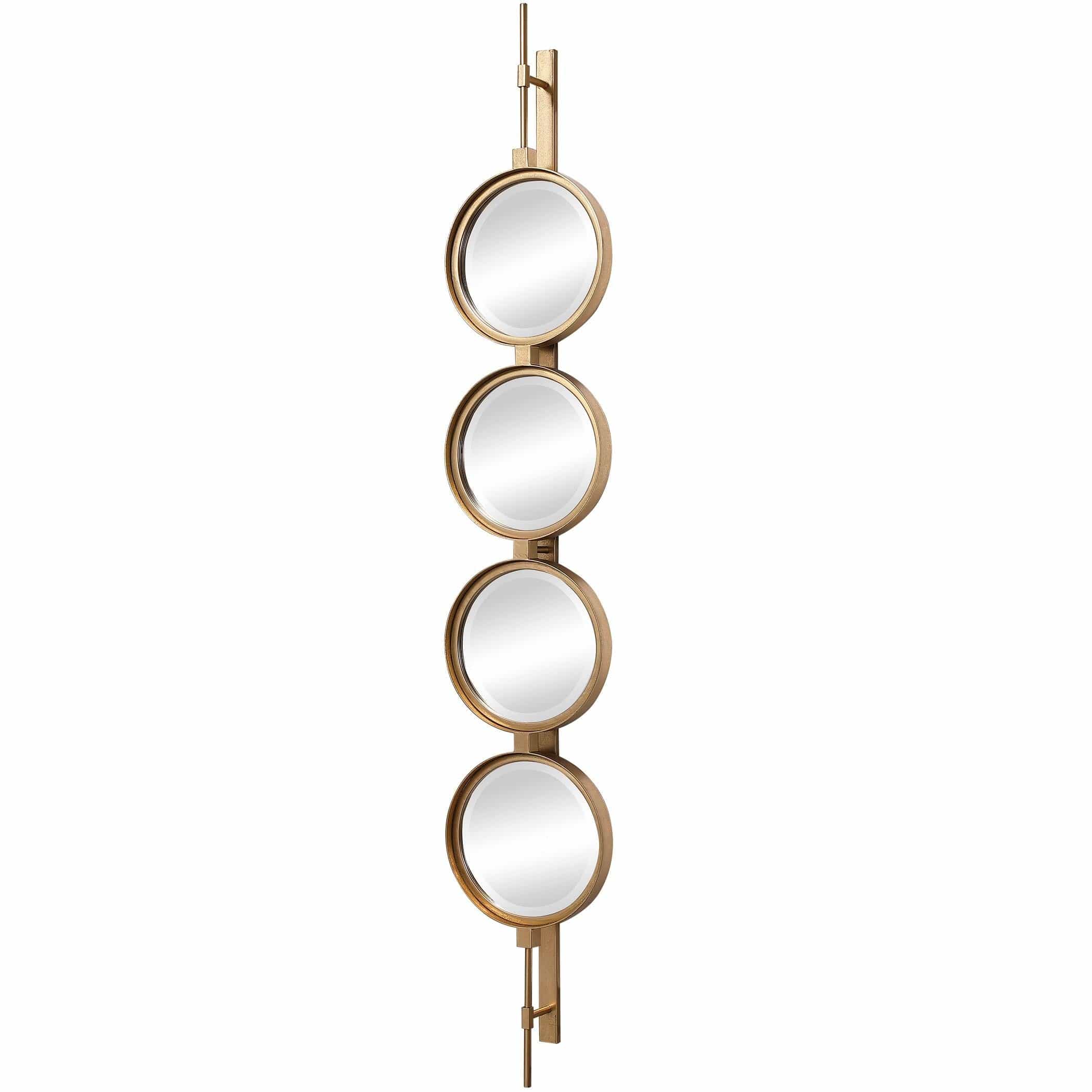 Uttermost Button Gold Mirror - Image 2