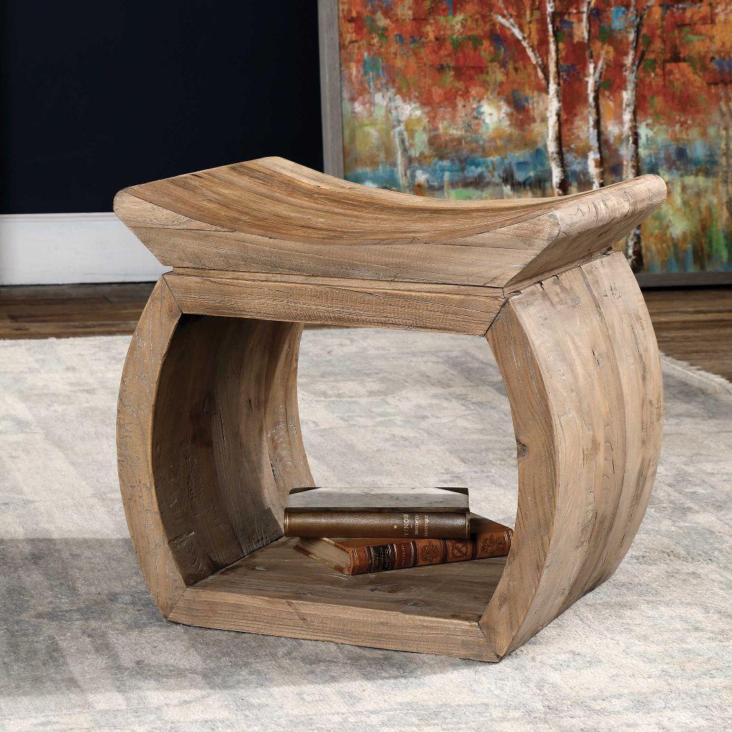 Uttermost Connor Elm Accent Stool - Image 5