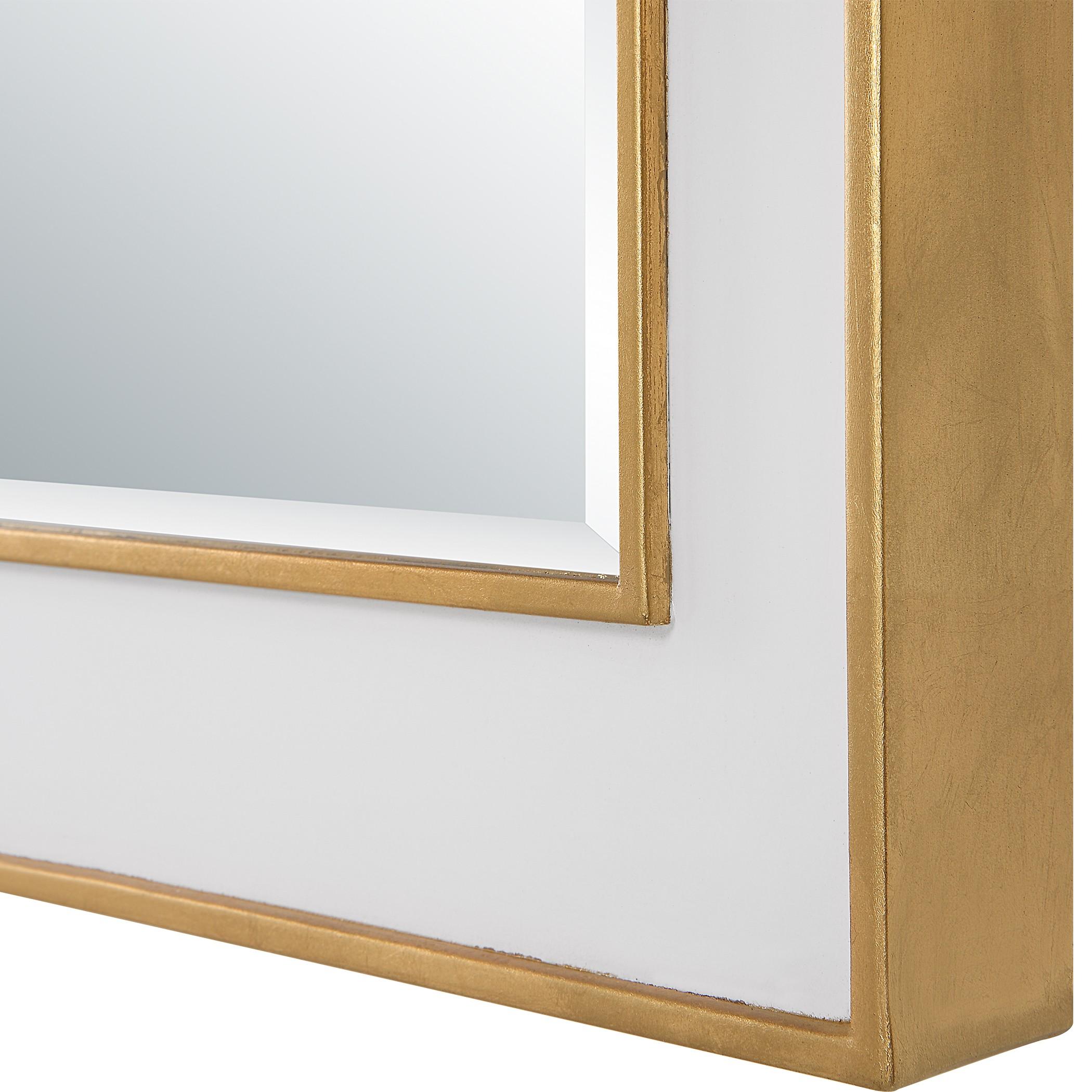 Uttermost Crisanta Gloss White Arch Mirror - Image 3
