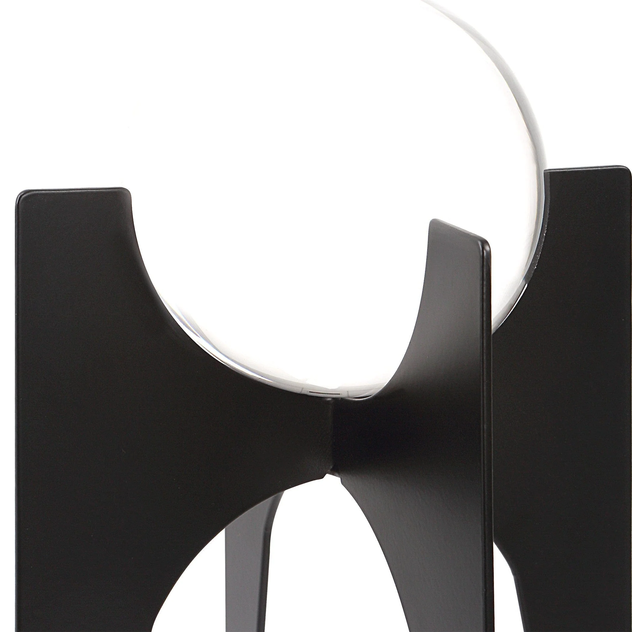Ellianna Crystal Spheres on Black Base, S/2 - Image 3