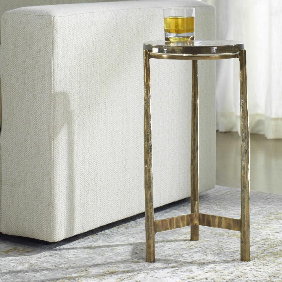 Uttermost Eternity Brass Accent Table - Image 4