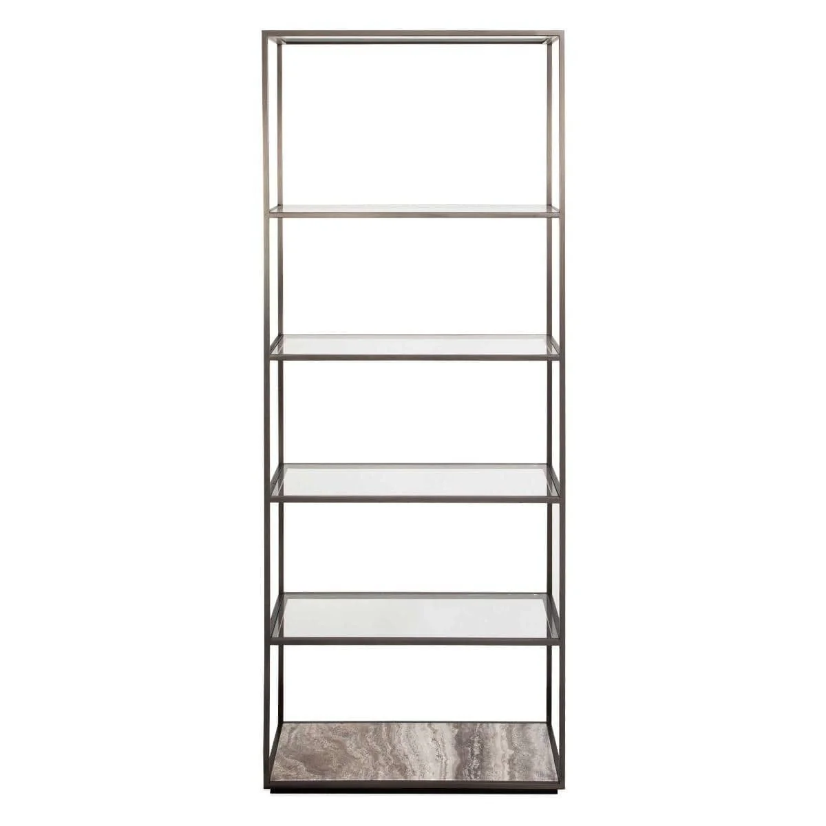 Black Label Floating Plane Etagere - Travertine/bronze - Image 3