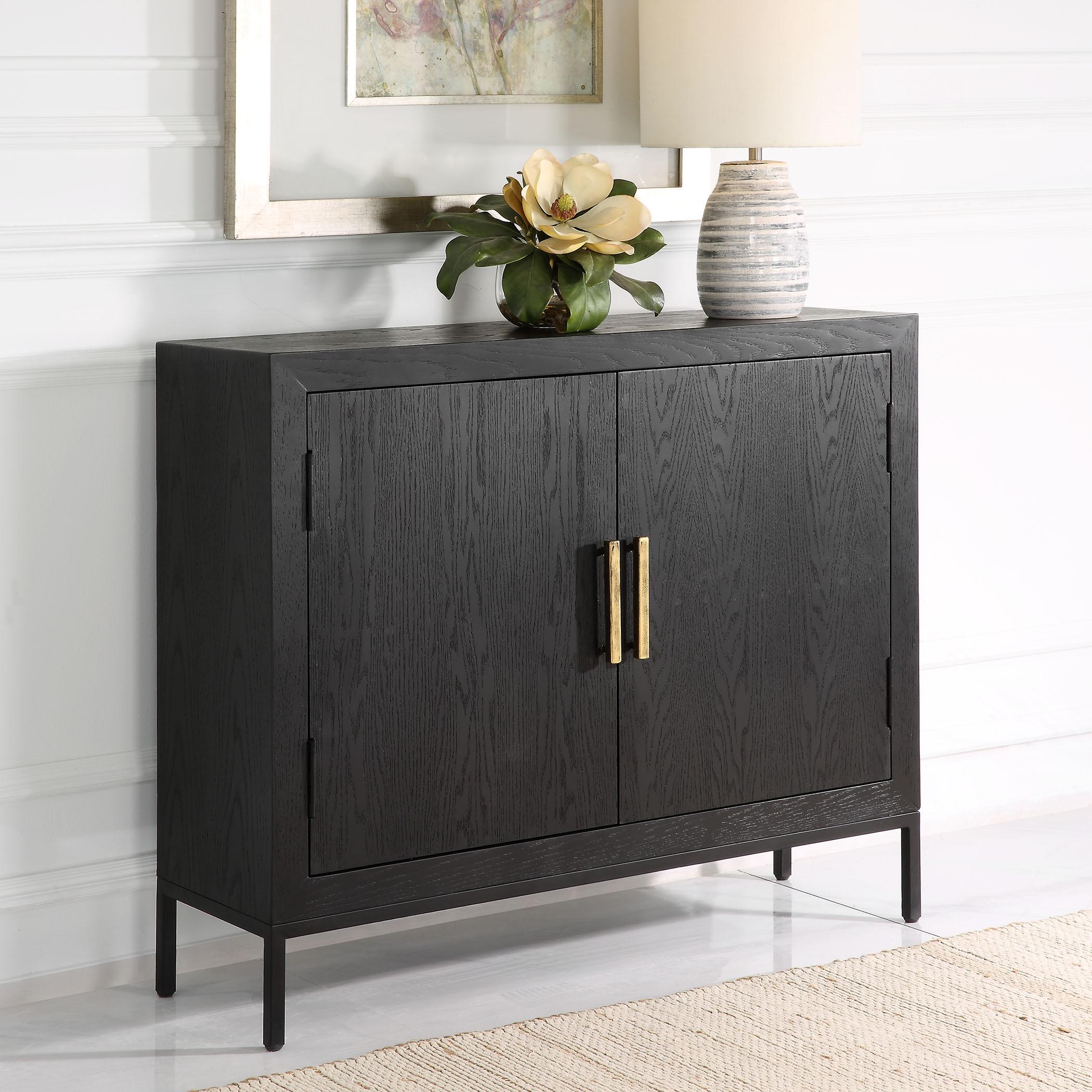 Uttermost Front Range Dark Oak 2 Door Cabinet - Image 19