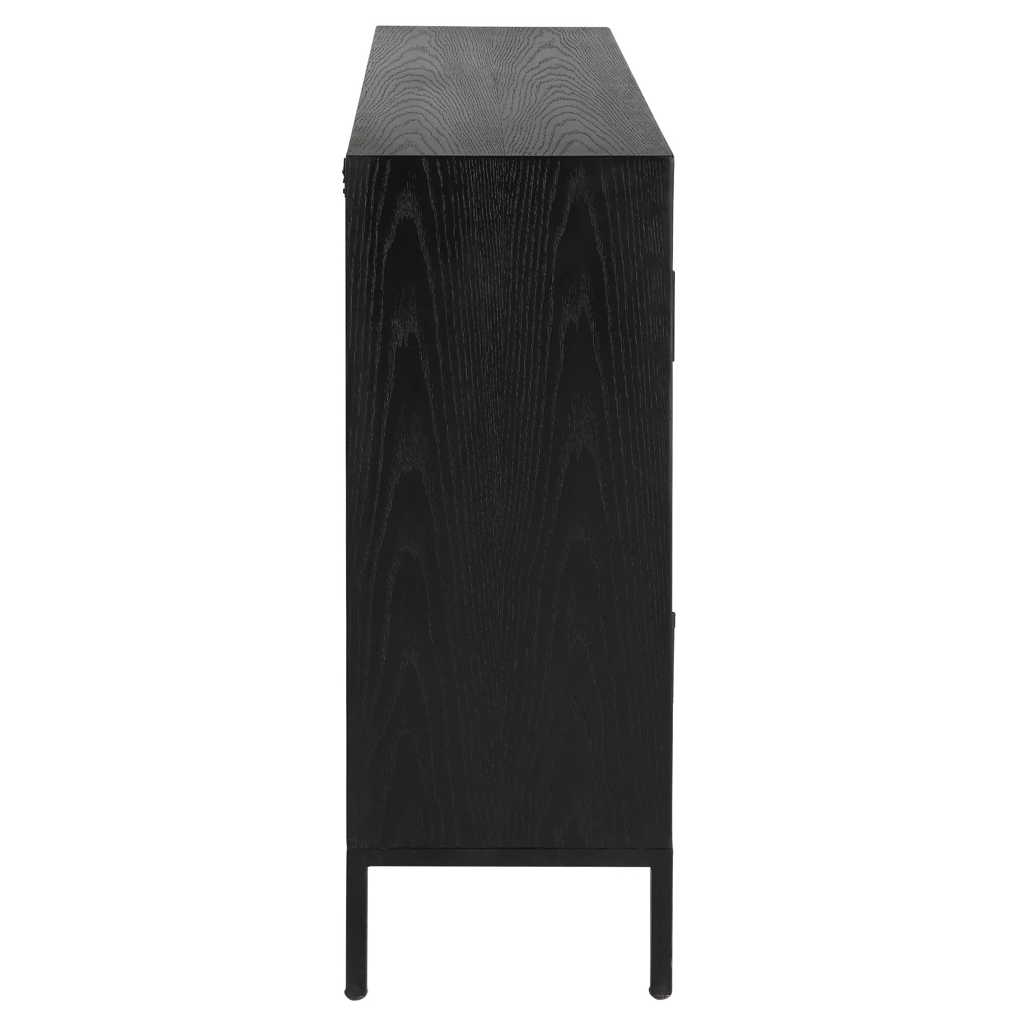 Uttermost Front Range Dark Oak 2 Door Cabinet - Image 9