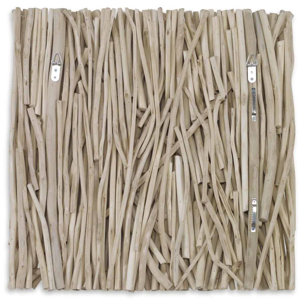 Uttermost Gathered Teak Square Bleached Wood Wall Decor - Image 4