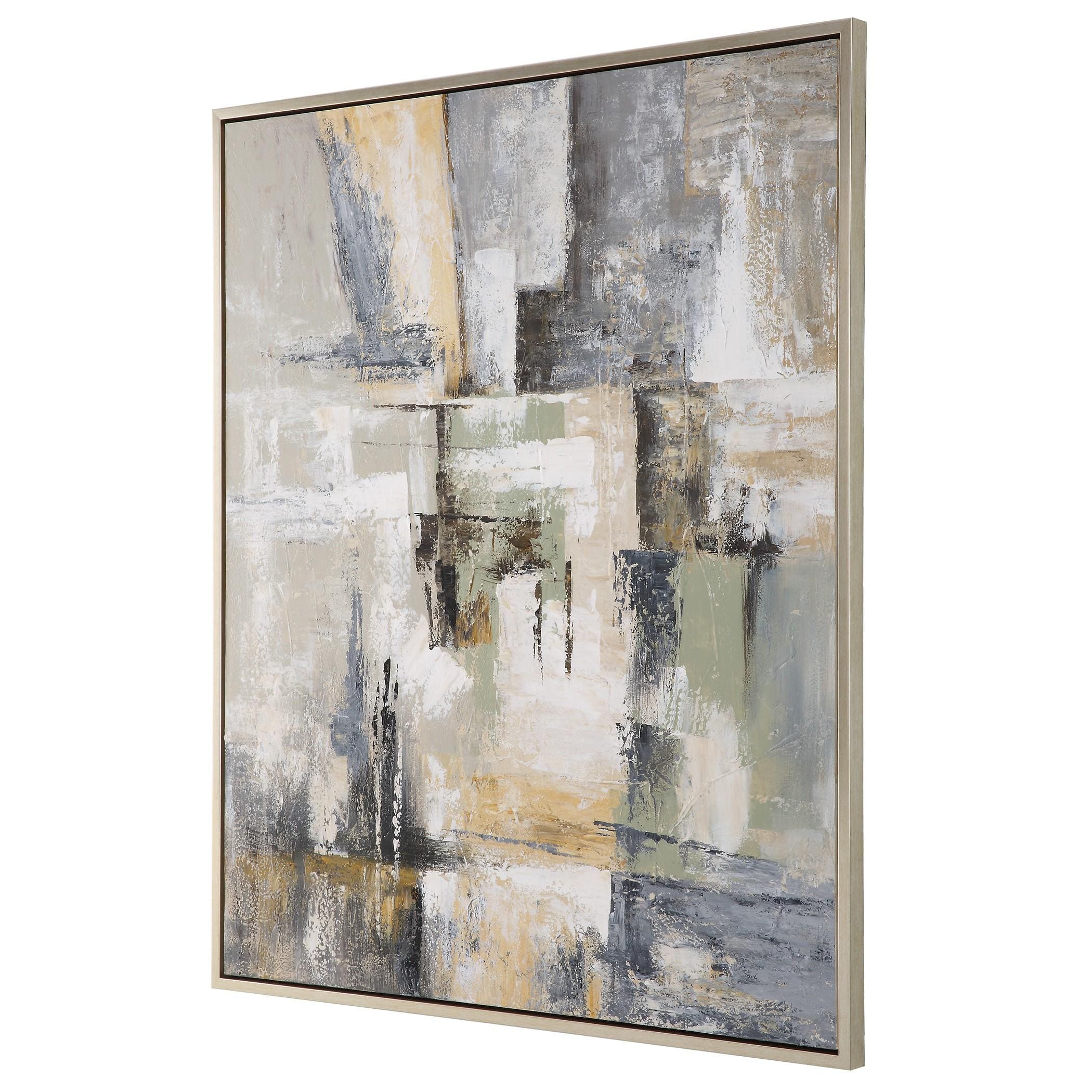 Uttermost Intuition Hand Painted Abstract Art - Image 4