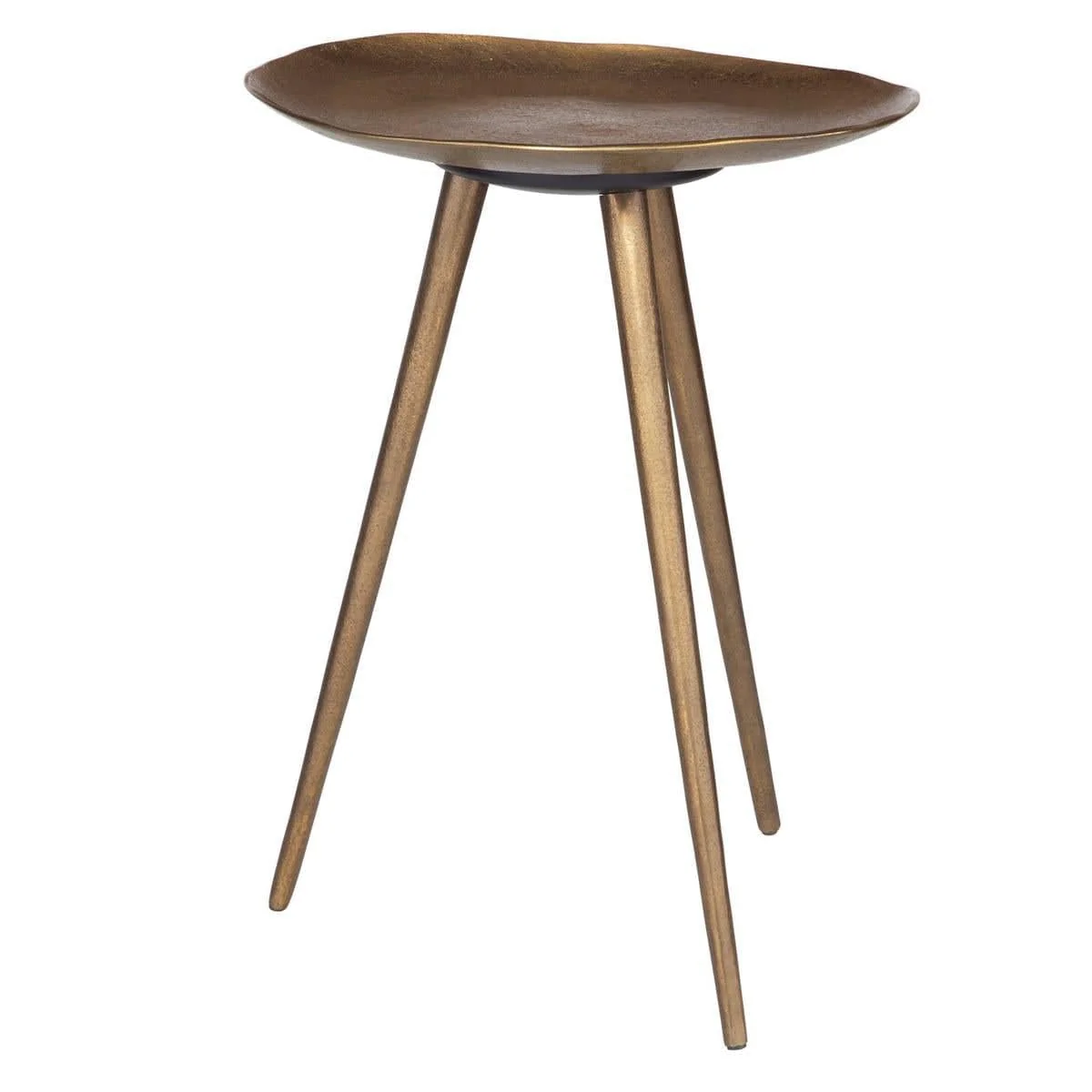 Lily Pad Antique Brass Accent Table - Image 2