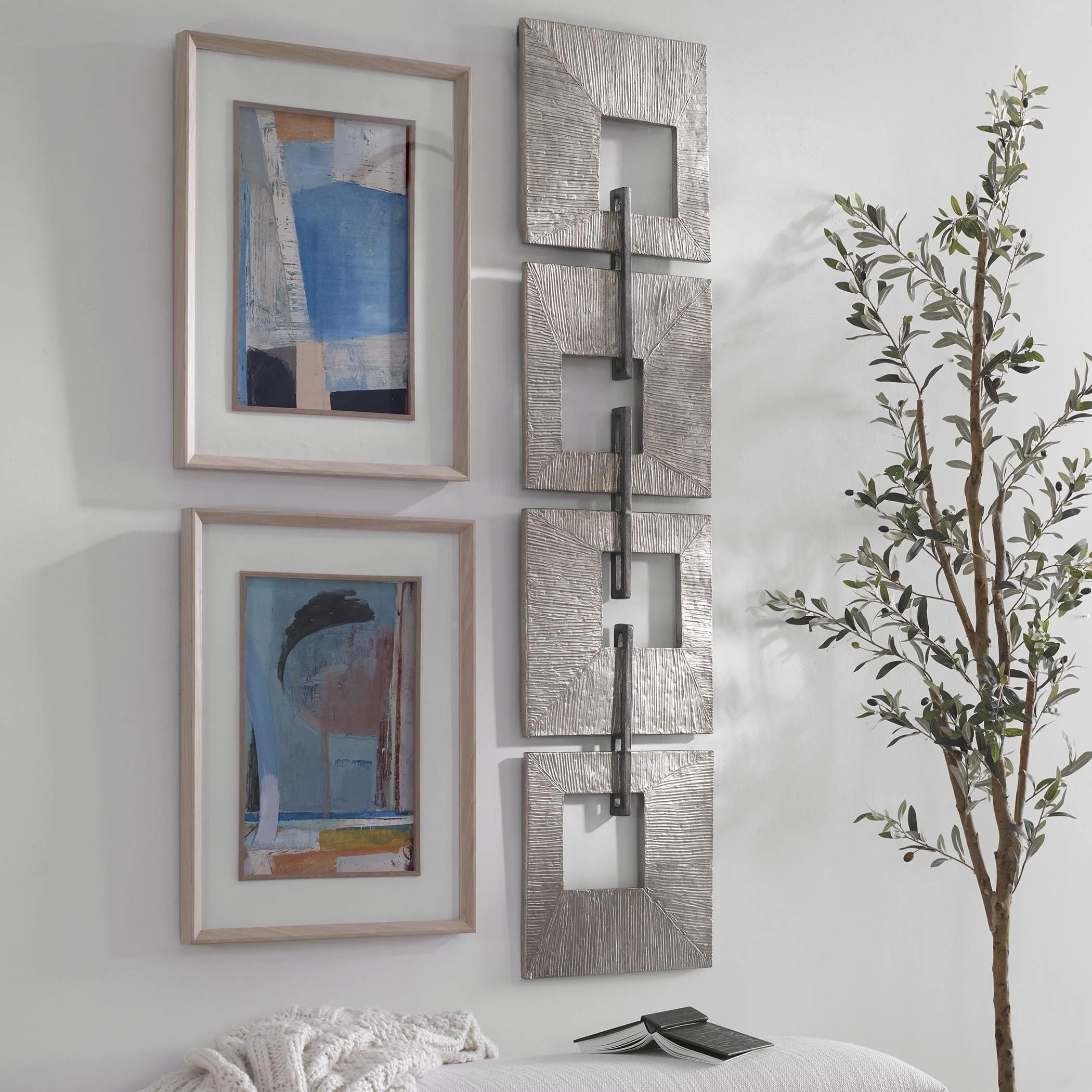 Uttermost Linked Champagne Metal Wall Decor - Image 2