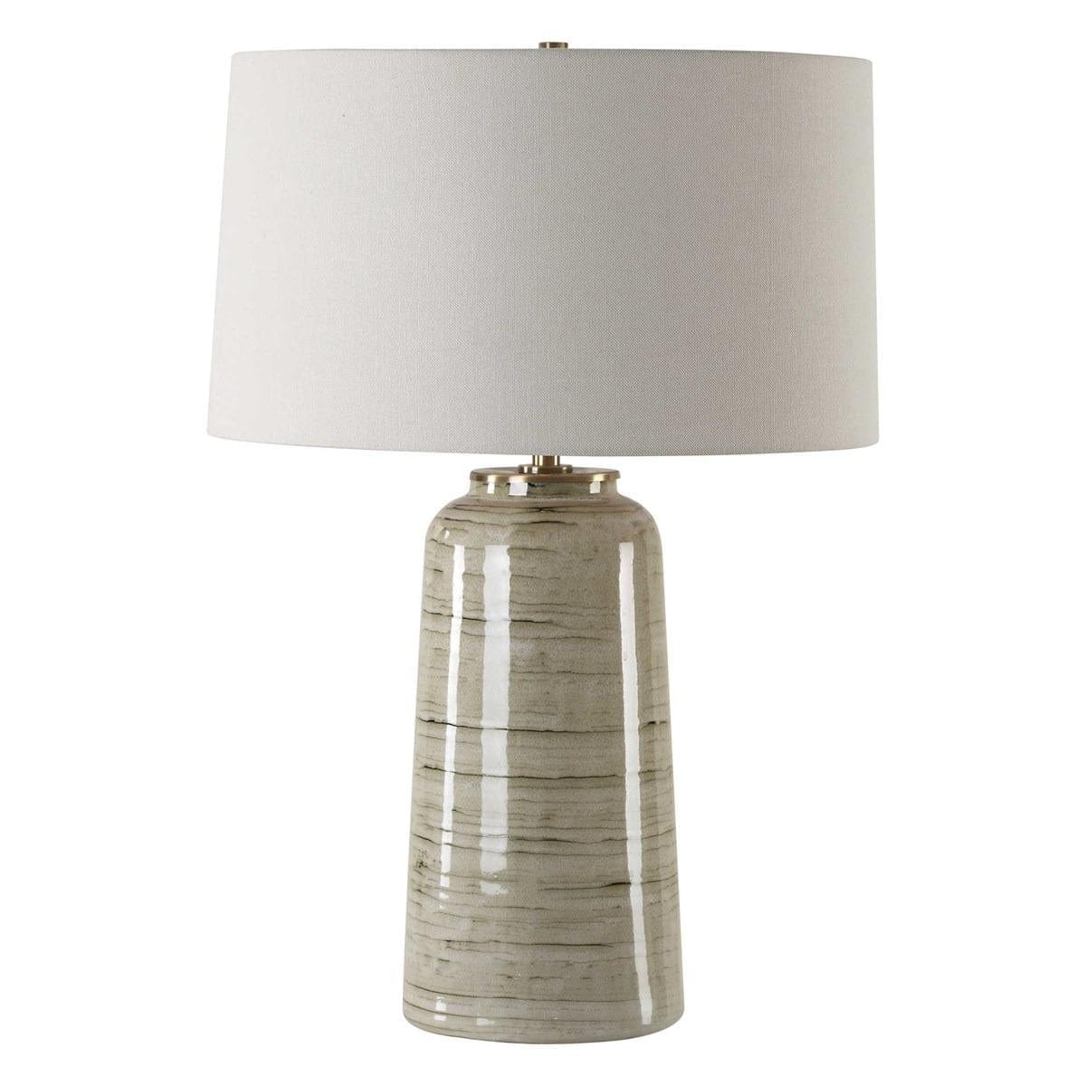 Strata Tan Glaze Table Lamp - Image 2