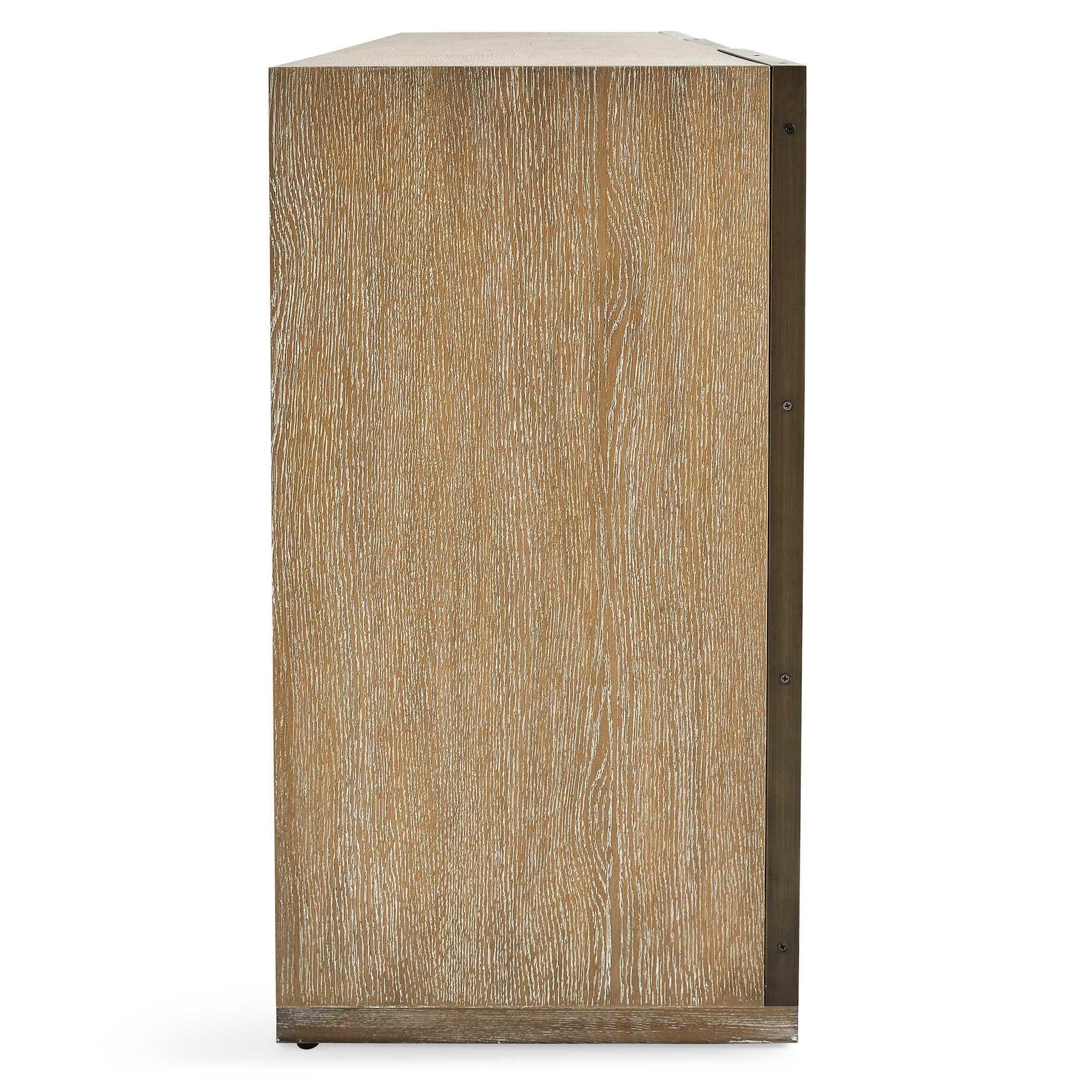 Black Label White Linen 3 Door Cabinet - Image 8