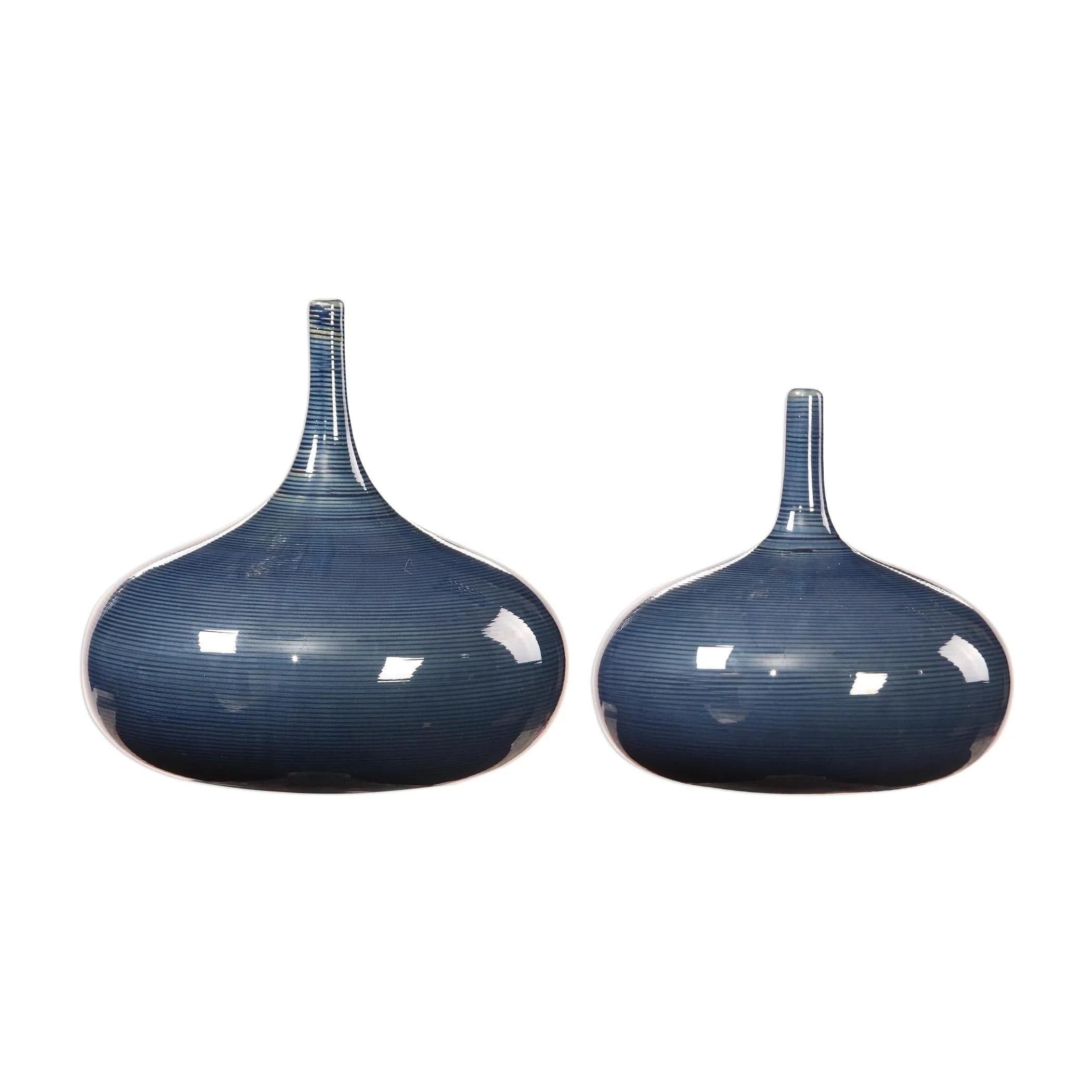 Uttermost Zayan Blue Vases, S/2 - Image 2