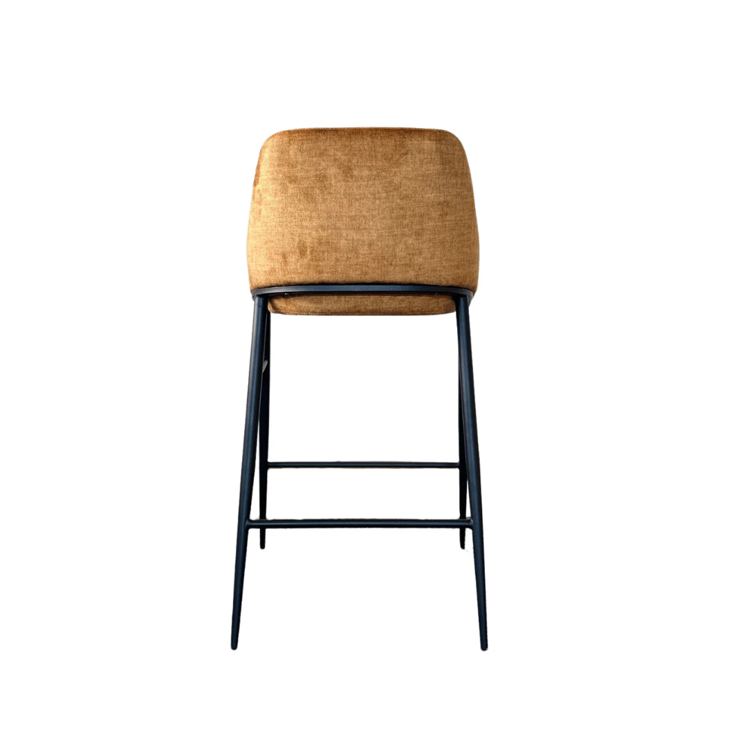 Vai Barstool - Bella Velour Amber - Image 5