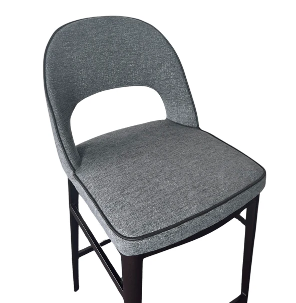 Verna Bar Stool - Enzimi Dark Grey and Dark Bronze - Image 3
