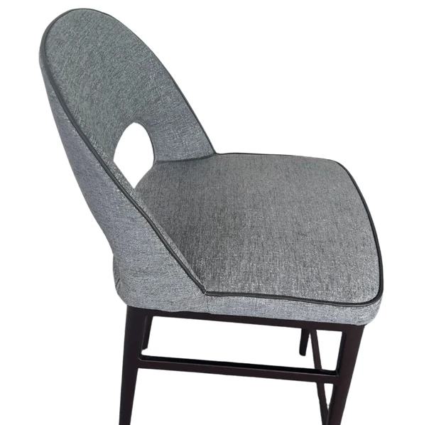 Verna Bar Stool - Enzimi Dark Grey and Dark Bronze - Image 4