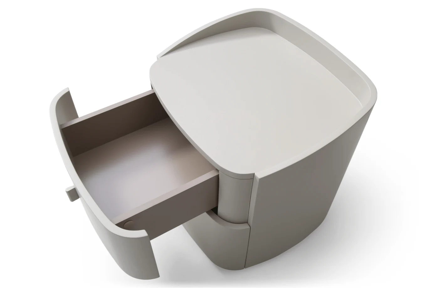Vertu Bedside Table - Matte Beige - Image 5