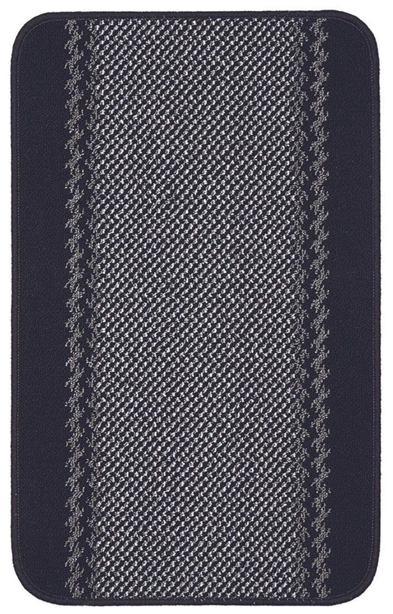 Washable Bordered Black Rug | 116Bl - Image 3