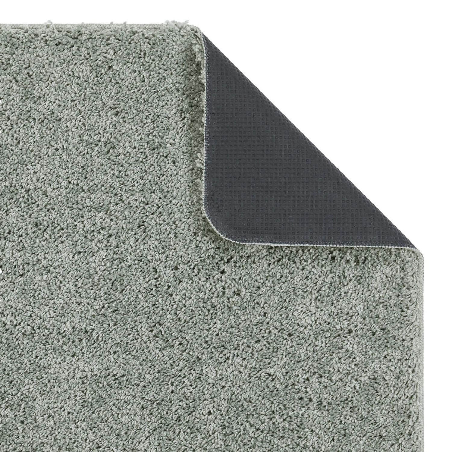 Washable Ghost Grey Shaggy Rug - Image 4