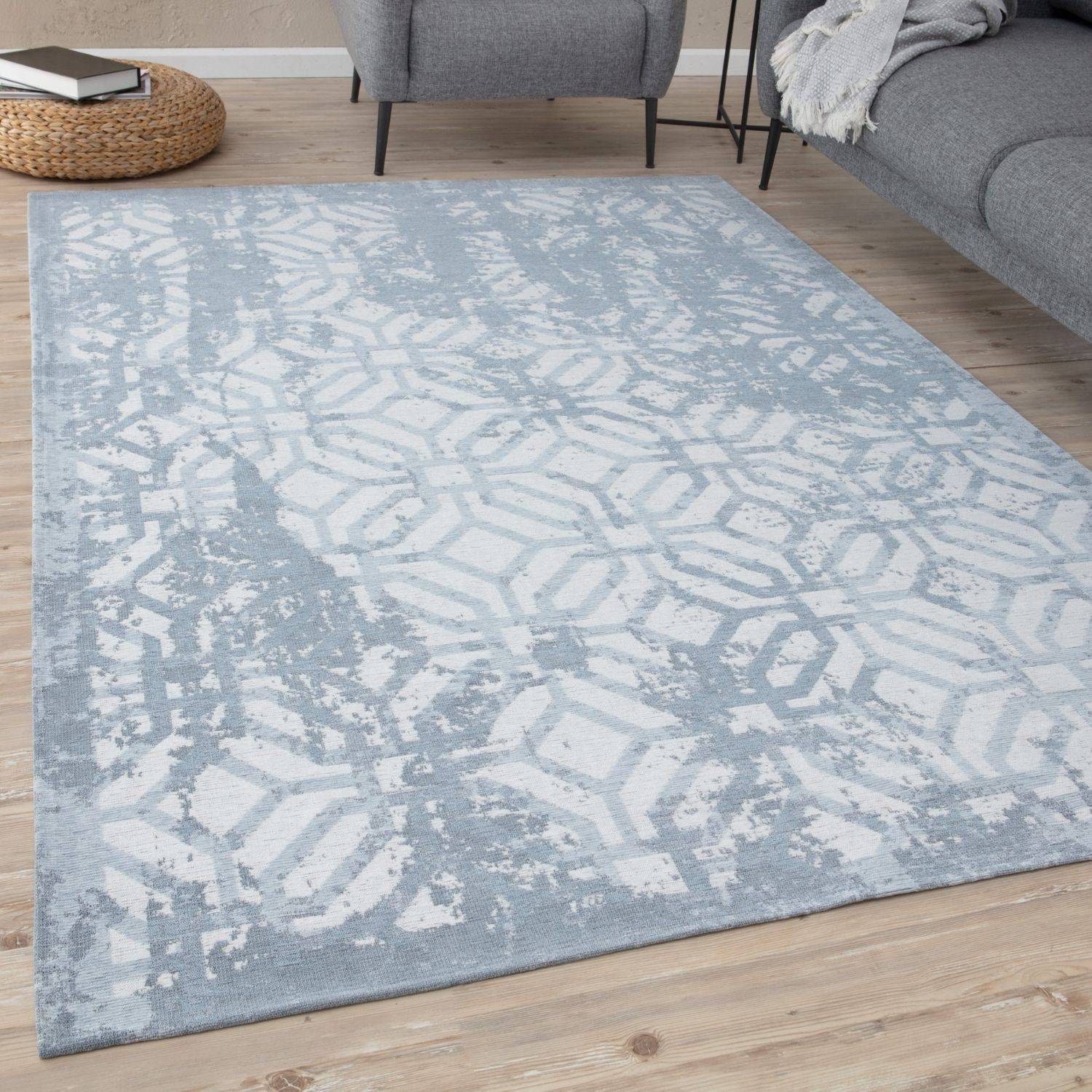 Washable Rug Carina Blue | 6931B - Image 8