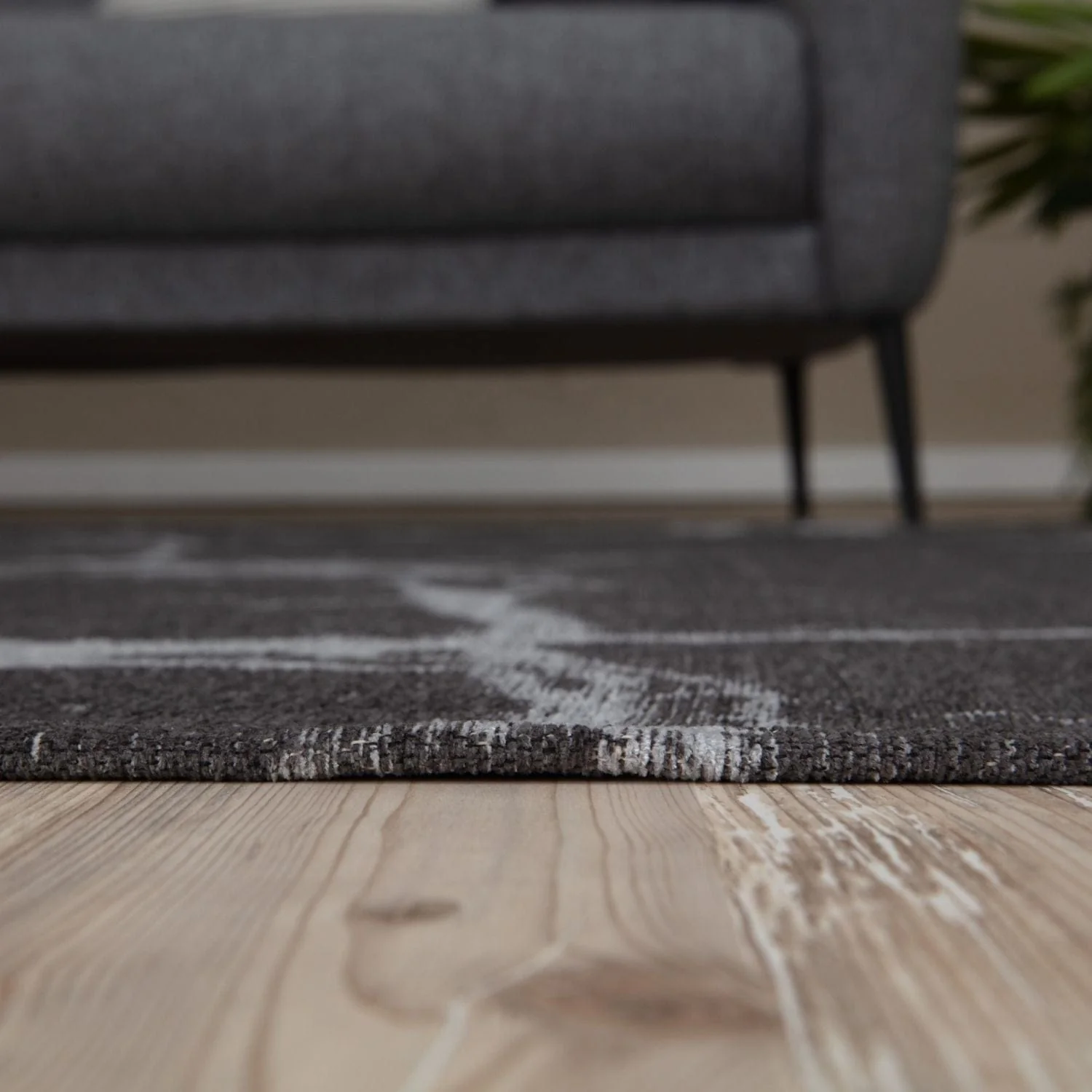 Washable Rug Carina Dark Grey | 6952D - Image 4