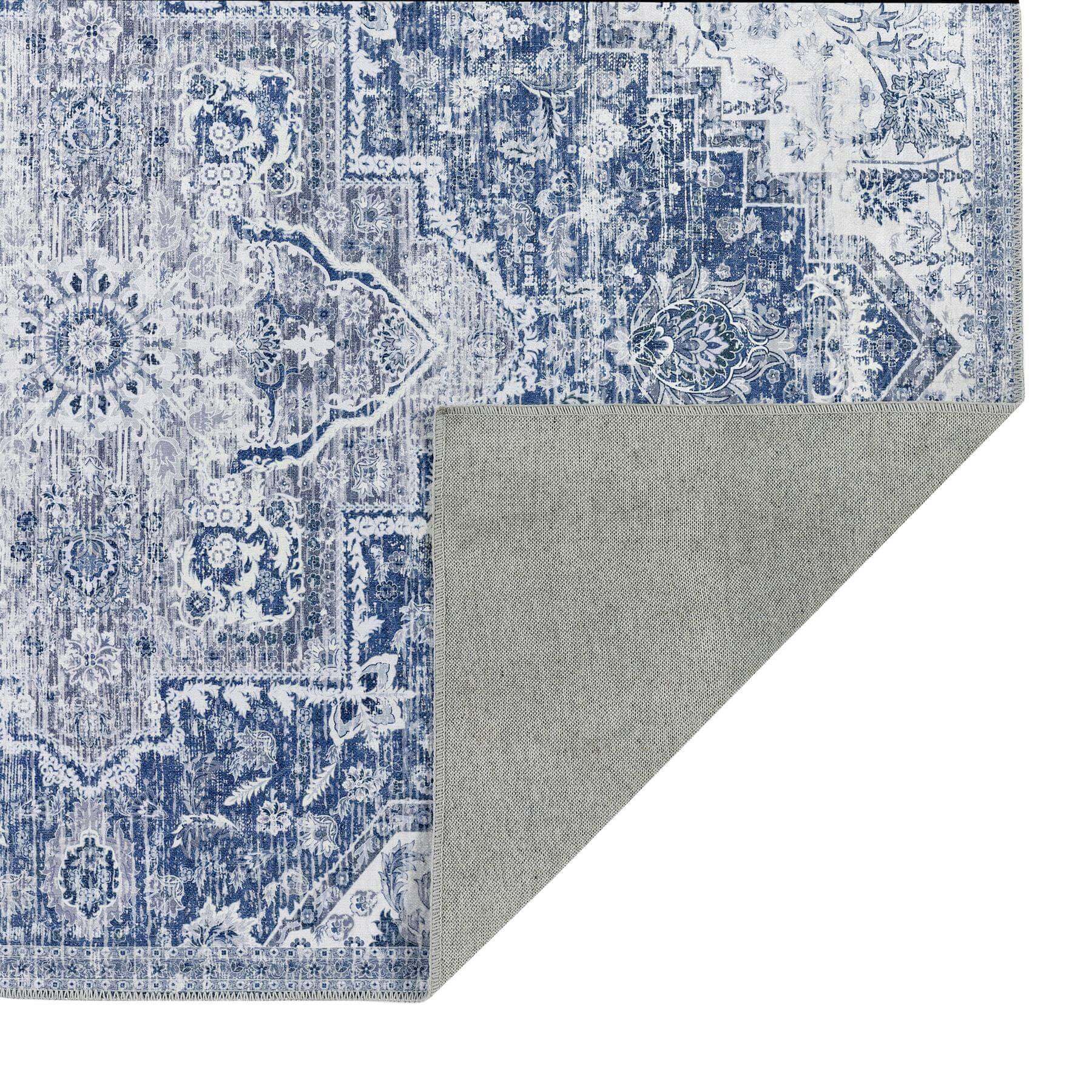 Washable Rug Eterna Blue - Image 4